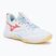 Buty do siatkówki damskie Mizuno Wave Momentum Pro white/calypso coral/pale banan