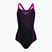 Strój pływacki jednoczęściowy damski Speedo Medley Logo Medalist black/purple