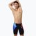 Jammery pływackie męskie Speedo Placement Digital V-Cut Jammer lava blur/speedo black
