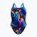 Strój pływacki jednoczęściowy damski Speedo Allover Digital Leaderback lava blur/speedo black