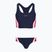 Strój pływacki jednoczęściowy damski Speedo Colourblock Splice 2.0 peacoat/pink