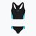 Strój pływacki jednoczęściowy damski Speedo Colourblock Splice 2.0 anthracite/mayanblue