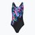 Strój pływacki jednoczęściowy damski Speedo FL Placement Printed Powerback glitchy garden/black
