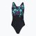 Strój pływacki jednoczęściowy damski Speedo FL Placement Printed Powerback firework burst/black