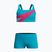 Strój pływacki dwuczęściowy dziecięcy Speedo Hyperboom Butterfly Back mayan blue/margarita pink