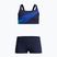 Strój pływacki dwuczęściowy dziecięcy Speedo Hyperboom Butterfly Back peacoat/deep sapphire