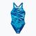 Strój kąpielowy jednoczęściowy dziecięcy Speedo Hyperboom Print Medalist night watch/hyper teal