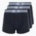 Bokserki męskie CR7 Basic Trunk 3 pary 2762 black