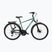 Rower trekkingowy męski KROSS Trans 3.0 zielony/srebrny/połysk