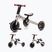 Rowerek biegowy trójkołowy Kinderkraft 4TRIKE silver grey