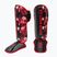 Ochraniacze piszczeli Octagon Legion Flower black/red