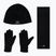 Zestaw KADVA TREKKO 3in1 SET fleece czapka + szalik czarny