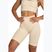 Spodenki bikery treningowe damskie Gym Glamour Push Up 2.0 nude