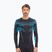 Longsleeve termoaktywny męski Brubeck Dry grafitowy/niebieski