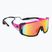 Okulary przeciwsłoneczne GOG Annapurna matt neon pink/black/polychromatic red