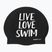 Czepek pływacki BuddySwim LLS Silicone black
