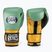 Rękawice bokserskie Cleto Reyes Velcro Sparring metalic green/gold wbc