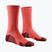 Skarpety męskie X-Socks Trailrun Discover Crew fluo red/namib red
