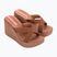 Klapki damskie Ipanema High Fashion II Slide brown/glitter/pink