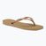 Japonki damskie Havaianas Square Logo Metallic rose gold / rose gold