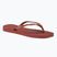 Japonki damskie Havaianas Square Logo Metallic mahogany