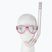 Zestaw do snorkelingu dziecięcy Cressi Perla Jr + Minigringo clear/pink