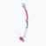 Fajka do nurkowania Cressi Corfu clear/silver/pink