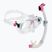 Zestaw do nurkowania Cressi Marea + Seal Dry Jr clear/pink