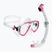 Zestaw do nurkowania Cressi Estrella + Seal Dry clear/pink