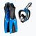 Zestaw do nurkowania Cressi Baron + Tonga black/blue