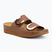 Klapki damskie Scholl Montery 2 Straps Ad Med cognac