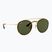 Okulary przeciwsłoneczne Ray-Ban Round Double Bridge arista gold/green g-15