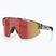Okulary przeciwsłoneczne Bliz Matrix transparent dark grey/brown red multi