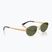 Okulary przeciwsłoneczne Ray-Ban RB3774D arista gold/dark green polarized