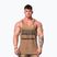 Koszulka treningowa męska NEBBIA Washed-Off Stringer Max Out light brown