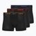 Bokserki męskie Nike Everyday Cotton Stretch Trunk 3 pary black lig crim/des och/deep night logo waistband