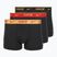 Bokserki męskie Nike Everyday Cotton Stretch Trunk 3 pary blk/university red/wheat gold/black high shine wb