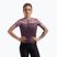 Koszulka rowerowa damska Rogelli Essential Graphic W burgundy/coral