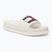 Klapki damskie Tommy Jeans Elevated Flatform Slide ecru