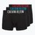 Bokserki Calvin Klein 000NB3609A Boxer Brief 3 pary black w/oatmeal logo/black w/age