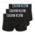 Bokserki męskie Calvin Klein 000NB3608A Trunk 3 pary black w/ harbor mist logo/ black w