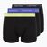 Bokserki męskie Calvin Klein 0000U2662G Trunk 3 pary black w green bloom wb/black w da