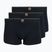Bokserki męskie Tommy Hilfiger Trunk 3 pack navy blue/navy blue/navy blue