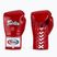 Rękawice bokserskie Fairtex Pro Competition Locked Thumb Leather red