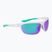 Okulary przeciwsłoneczne Nike Windtrack Run matte clear/ green mirror