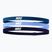 Opaska na głowę Nike Elastic Headbands 2.0 3 szt. industrial blue/university blue/purple ink