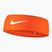 Opaska na głowę Nike Dri-Fit Fury Classic Headband safety orange/white/white