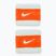 Frotki na nadgarstek Nike Swoosh Wristbands glacier blue/safety orange/glacier blue