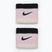 Frotki na nadgarstki Nike Swoosh Wristbands pink foam/coconut milk/black
