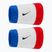 Frotki na nadgarstek Nike Swoosh Classic Doublewide Wristbands 2 szt game royal/university red/black